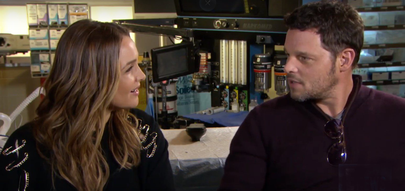 Camilla Luddington and Justin Chambers