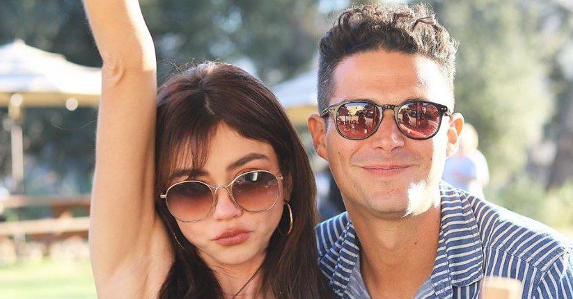 Sarah Hyland and fiance Wells Adams via Instagram