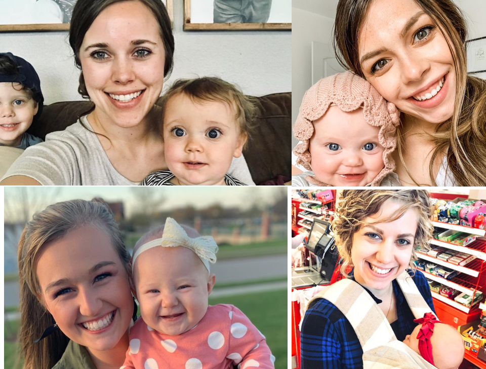 Instagram: Jessa Seewald, Lauren Duggar, Kendra Duggar, Abbie Duggar