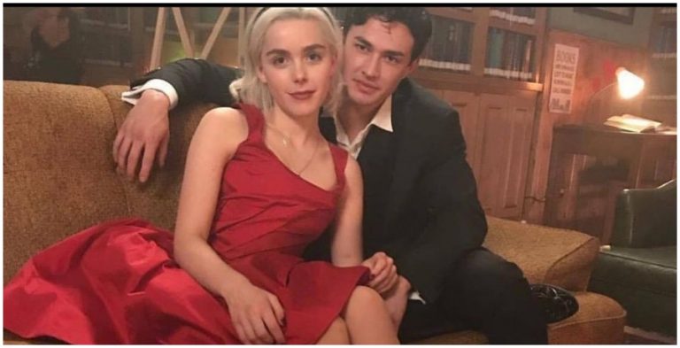 'Chilling Adventures Of Sabrina' cast. (Photo by Kiernan Shipka/Instagram)