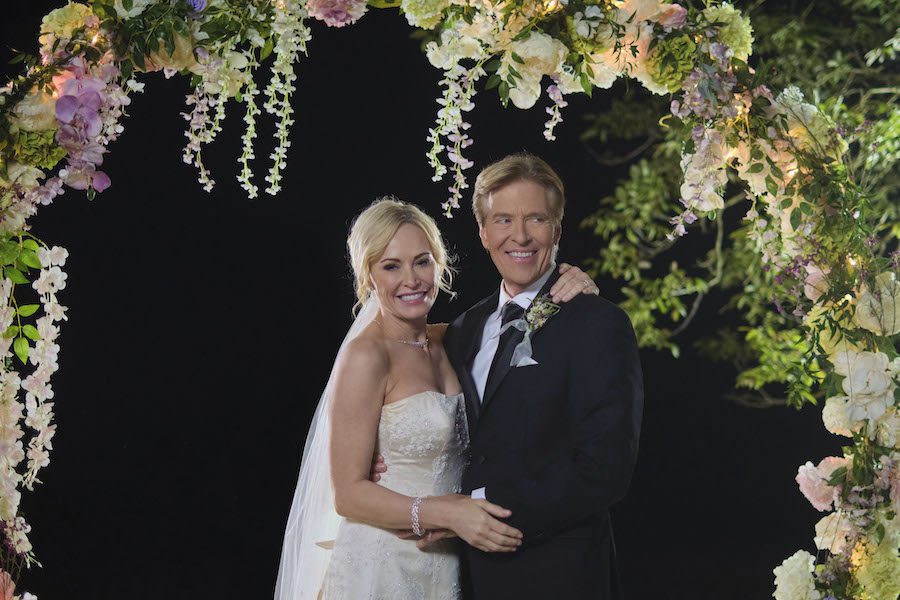 Hallmark's Sealed With A Kiss Wedding March 6, Photo: Josie Bissett, Jack Wagner Credit: ©2021 Crown Media United States LLC/Photographer: David Astorga