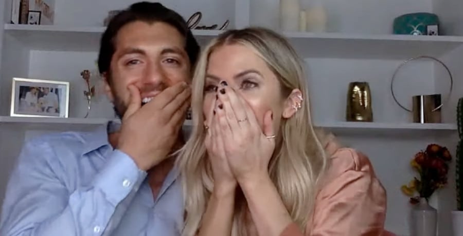 A man and a woman surprised