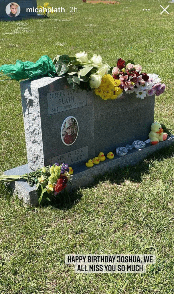 Micah Plath Mourns Joshua [Credit: Micah Plath/Instagram Stories]