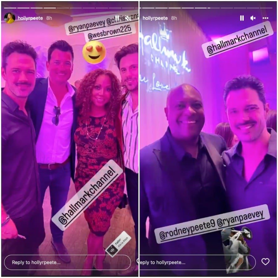 Ryan Paevey at Hallmark Party-https://www.instagram.com/hollyrpeete/