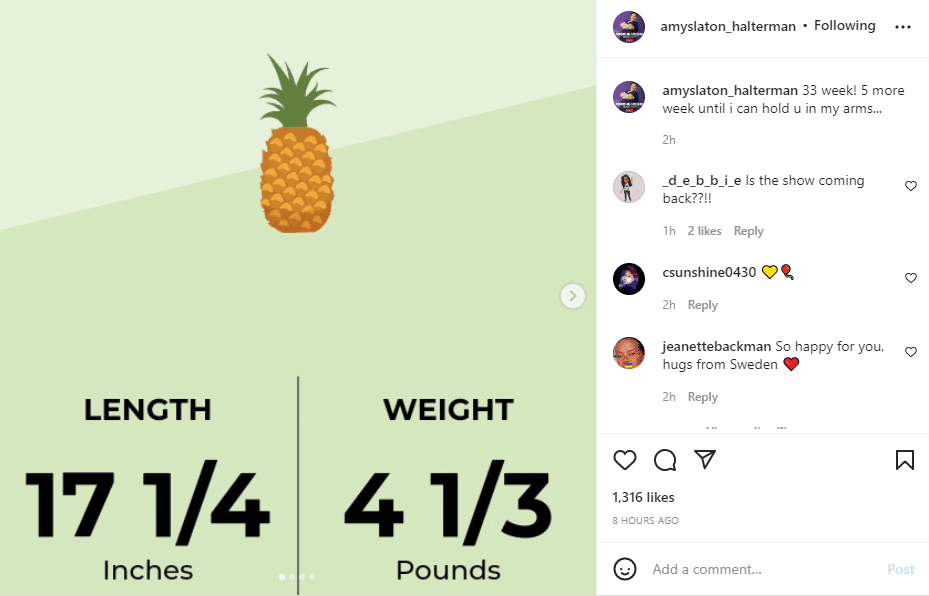 Amy Halterman Instagram Baby Number Two Update