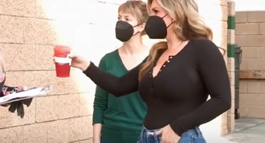 Brandi Passante Films In Tight Jeans & Cleavage Baring Top [YouTube]