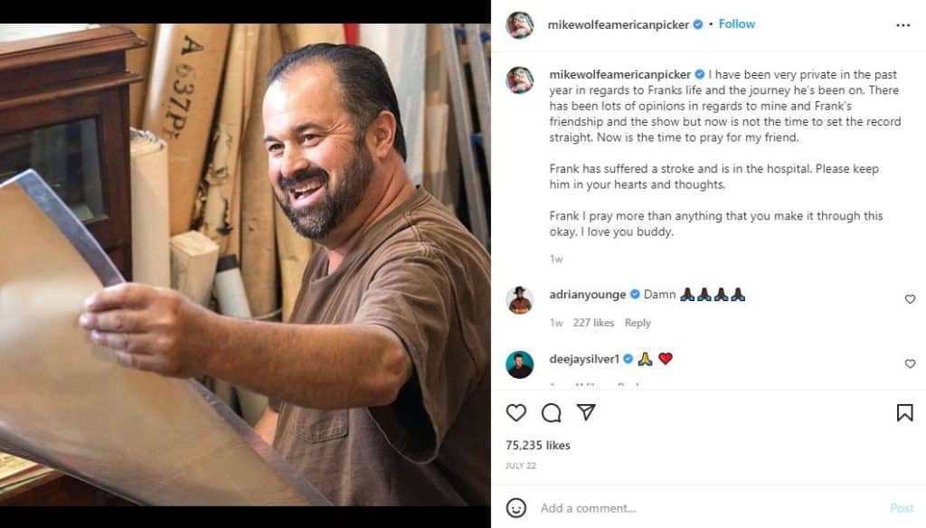 Mike Wolfe Instagram