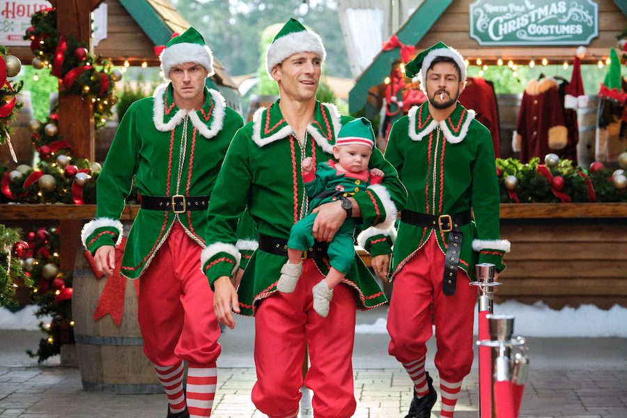 Photo: Paul Campbell, Andrew Walker, Tyler Hynes Credit: ©2022 Hallmark Media/Photographer: Bettina Strauss