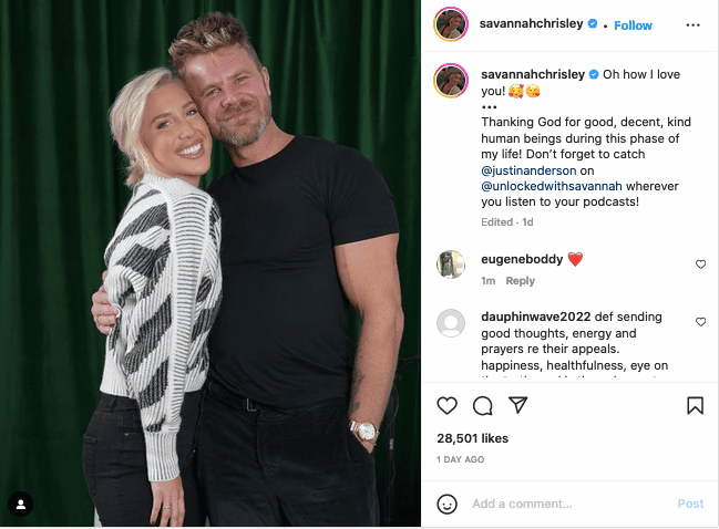 Savannah Chrisley & Justin Anderson [Savannah Chrisley | Instagram]