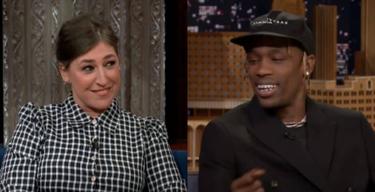 Mayim Bialik & Travis Scott [Source: YouTube]