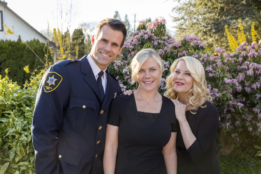 Photo: Cameron Mathison, ALison Sweeney, Barbara Niven Credit: Copyright 2016 Crown Media United States LLC/Photographer: Katie Yu