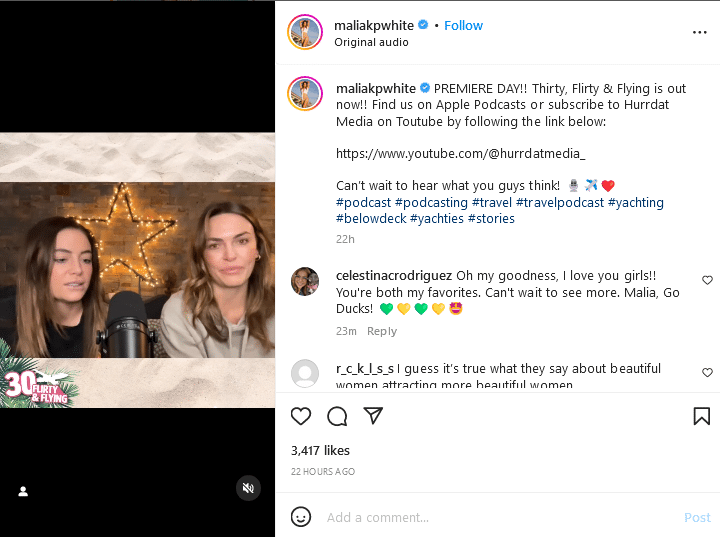 Malia White & Katie Flood [Source: Malia White - Instagram]