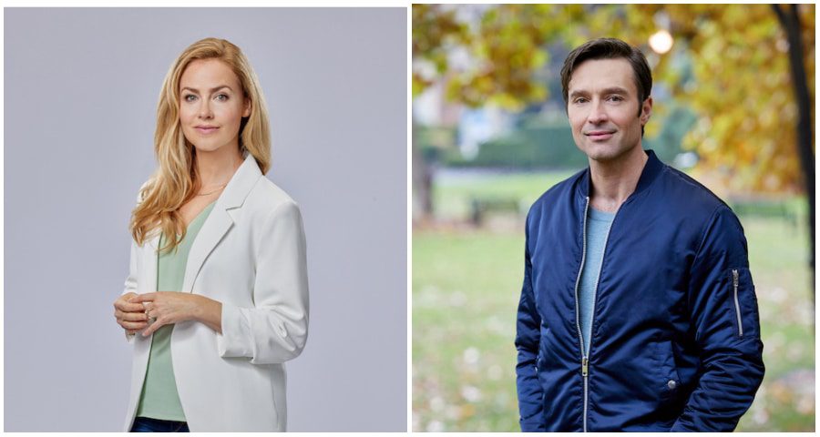 Photo: Amanda Schull Credit: ©2022 Hallmark Media/Photographer: Sven Boecker, Photo: Carlo Marks Credit: Copyright 2021 Crown Media United States LLC/Photographer: Allister Foster