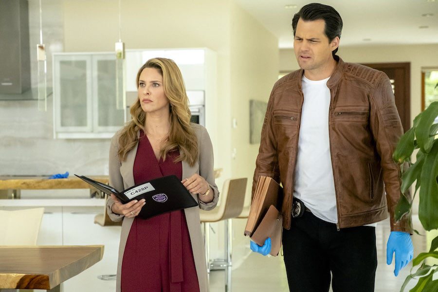 Mystery 101-Photo: Jill Wagner, Kristoffer Polaha Credit: ©2019 Crown Media United States LLC/Photographer: Kailey Schwerman