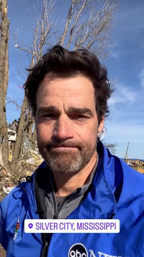 Rob Marciano Tracks Storms In Mississippi [Source: Rob Marciano - Instagram Stories]