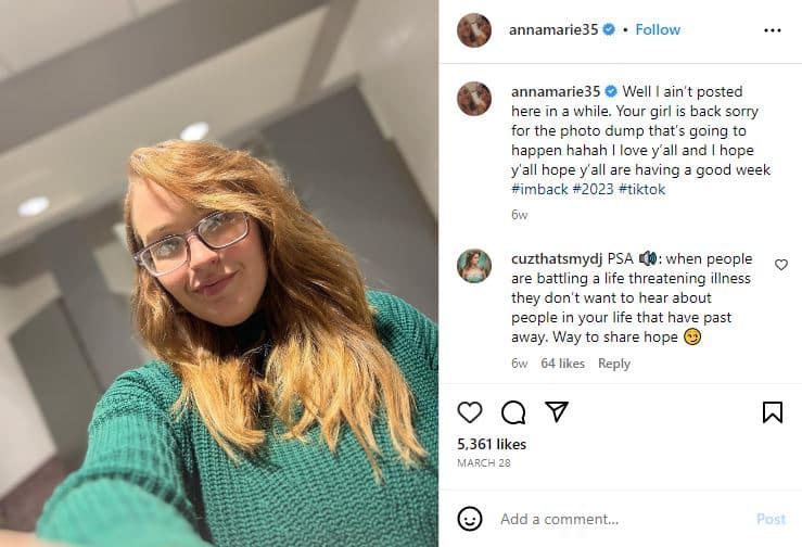 Anna Caldwell from Mama June/ IG