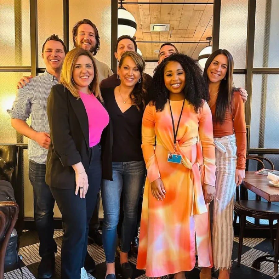 Ginger Zee With GMA Weather Crew [Source: Ginger Zee - Instagram]