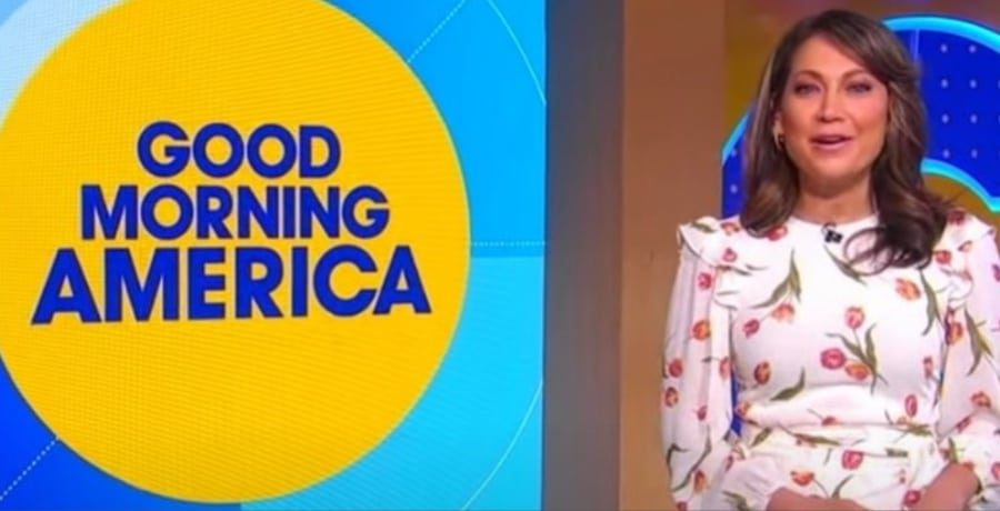 Ginger Zee Wears White Floral Print Dress [Source: YouTube]