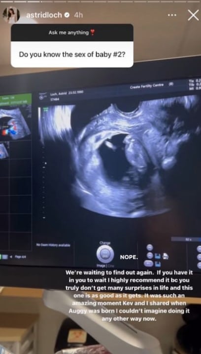 Astrid Loch gender baby two