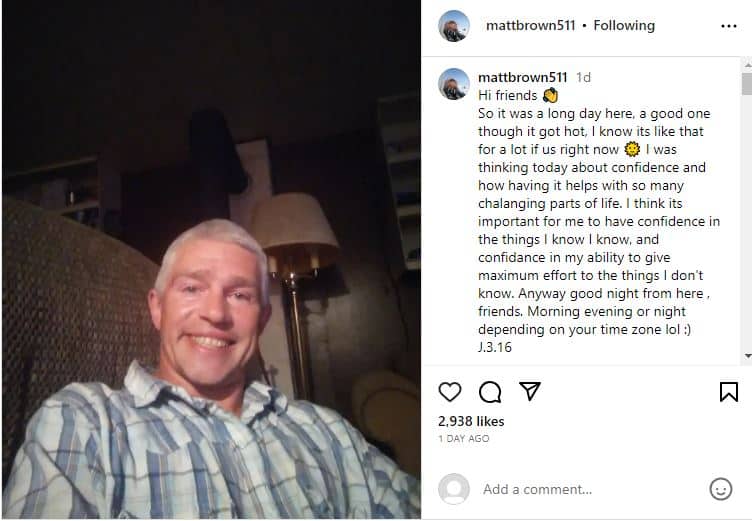 Matt Brown from Alaskan Bush People in IG