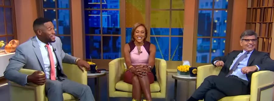 Michael Strahan - Robin Roberts - George Stephanopoulos - GMA, YouTube