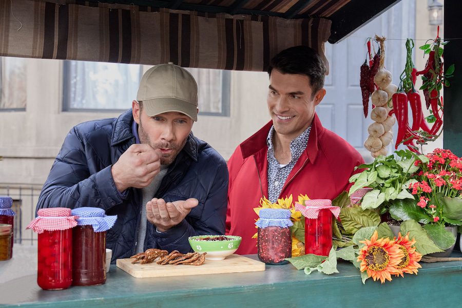 Photo: Luke Macfarlane, Peter Porte Credit: ©2023 Hallmark Media/Photographer: Allister Foster