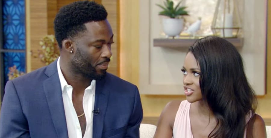 Charity Lawson and Dotun Olubeko/Credit: Live With Kelly And Mark YouTube