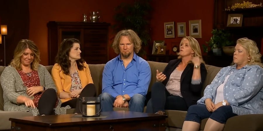 Meri Brown, Janelle Brown, Christine Brown, Robyn Brown and Kody Brown from Sister Wives, TLC Sourced from YouTube