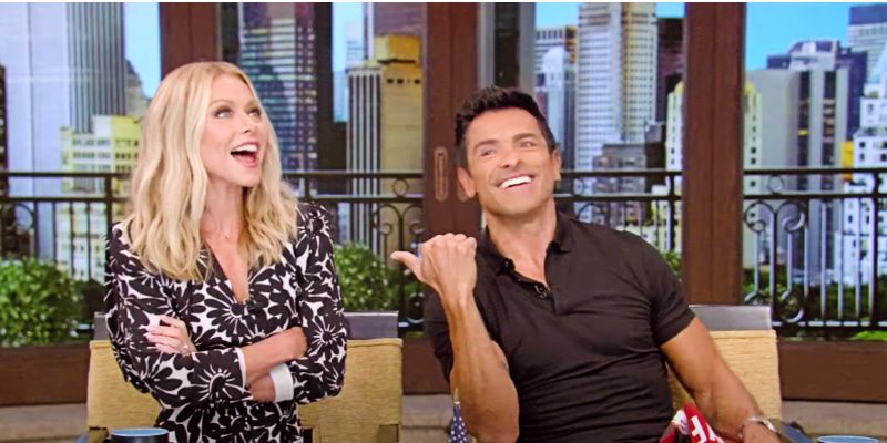 Kelly Ripa and her husband Mark from YouTube/Screenshot