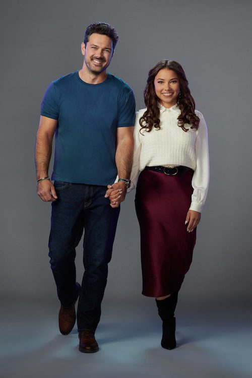 Photo: Ryan Paevey, Jessica Parker Kennedy Credit: ©2023 Hallmark Media/Photographer: Steve Wilkie