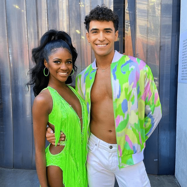 Charity Lawson and Ezra Sosa from Dancing With The Stars, Instagram