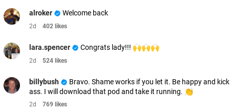 Amy Robach Instagram Comments