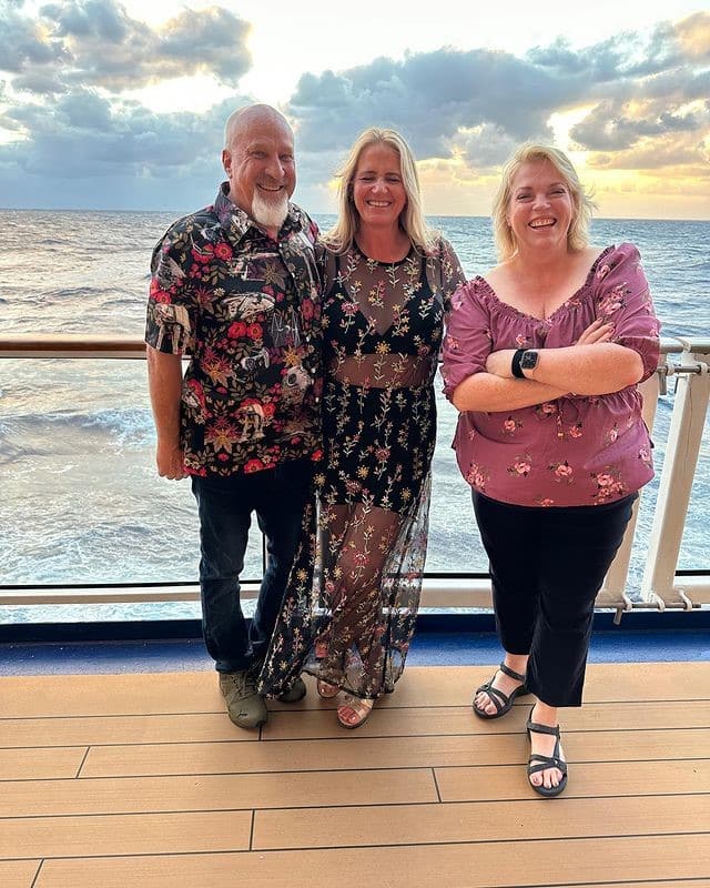 David Woolley, Christine Brown, and Janelle Brown from Instagram