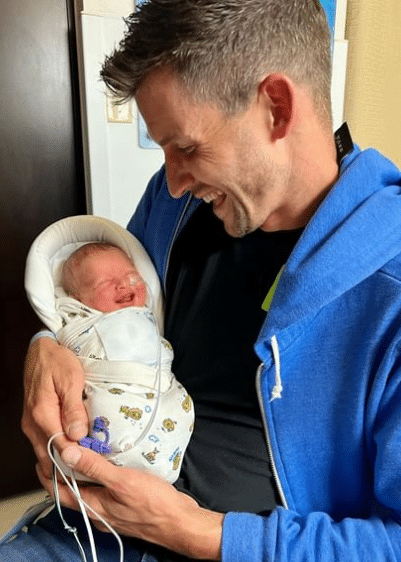 Chad Paine with son William Gage Paine.