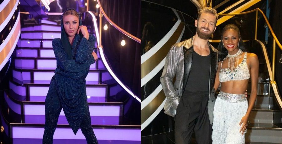 Julianne Hough, Artem Chigvintsev, and Charity Lawson from Dancing With The Stars' Instagram page