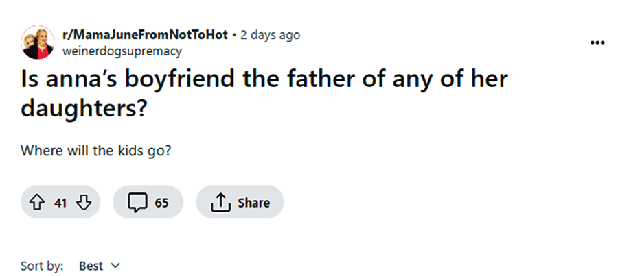Mama June Fans Discuss Who Raises Anna Cardwell's Children - Reddit