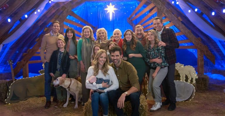 Photo: Kate Trotter, Teryl Rothery, Laura Vandervoort, Benjamin Ayres, Angela Narth, Amy Groening, Quinn Greene, Lauren Cochrane, Darcy Fehr Credit: ©2023 Hallmark Media/Photographer: Steve Ackerman