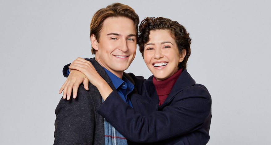 Photo: Evan Roderick, Katie Findlay Credit: ©2023 Hallmark Media/Photographer: Geoff Neufeldt