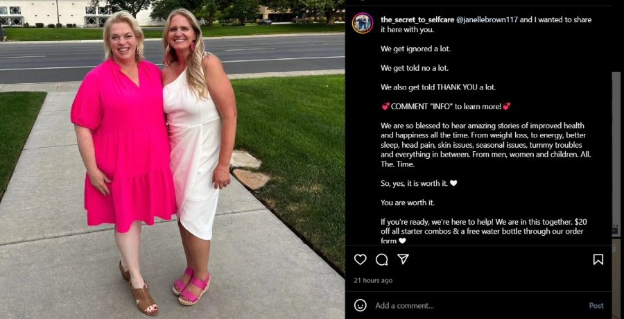 Christine and Janelle Brown looking radiant. - Instagram