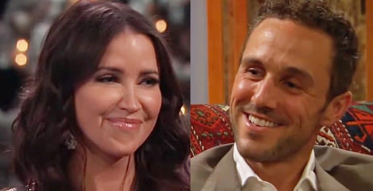 A photo collage of a woman with brown hair and a man with short brown hair.
