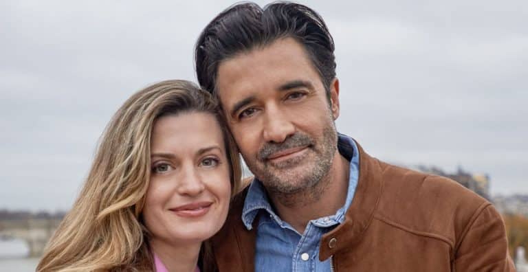 Photo: Brooke D'Orsay, Gilles Marini Credit: ©2024 Hallmark Media/Photographer: Eric Caro
