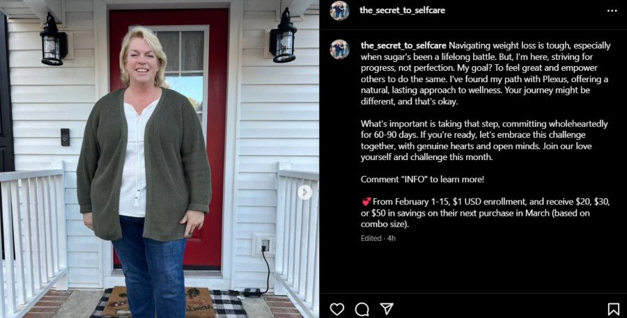 Janelle Brown talking about her lifelong battle. - Instagram