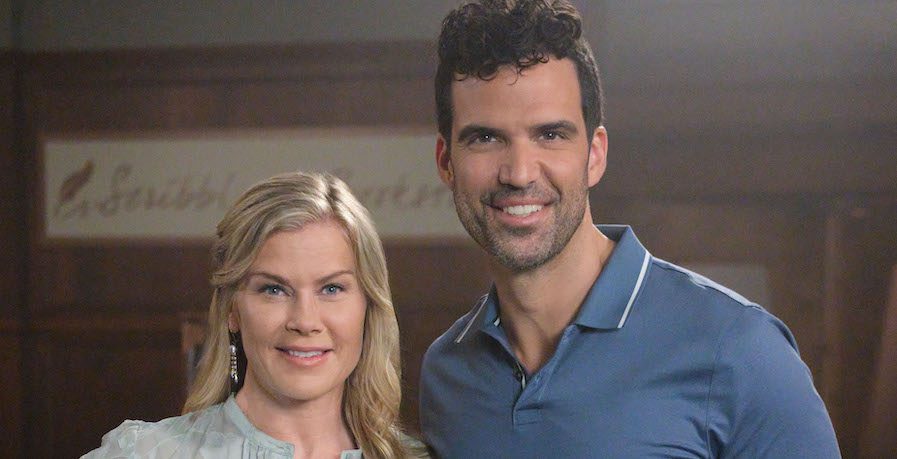 Photo: Alison Sweeney, Benjamin Ayres Credit: ©2024 Hallmark Media/Photographer: Bettina Strauss