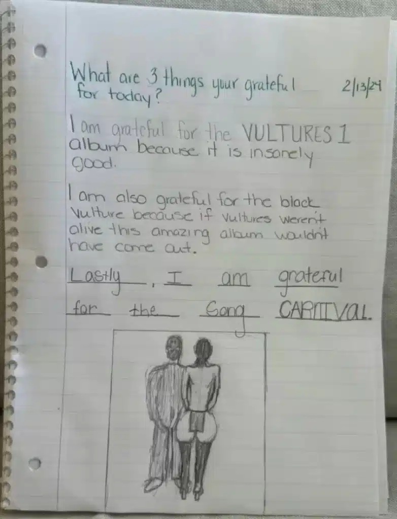 Kim Kardashian discovers North West's journal. - TikTok