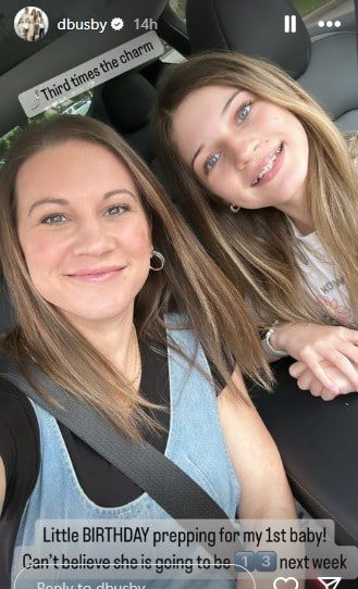 Danielle and Blayke Busby prepping for the big birthday! - Instagram