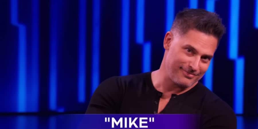 Joe Manganiello is confident his partner will guess the answer. - Password