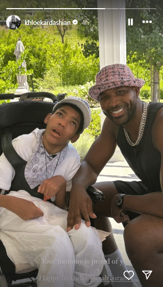 Tristan Thompson and his younger brother, Amari. - Instagram