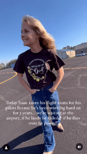 Lydia, Moriah, and Barry Plath await Isaac Plath's results. - Instagram