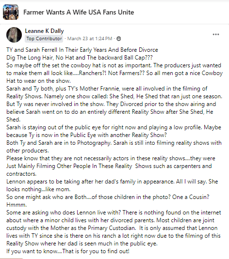 Farmer Wants A Wife fans notice a few things on Facebook.