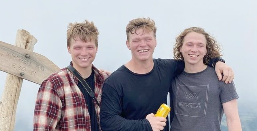 Garrison Brown, Hunter Brown, and Gabriel Brown from Hunter's Instagram